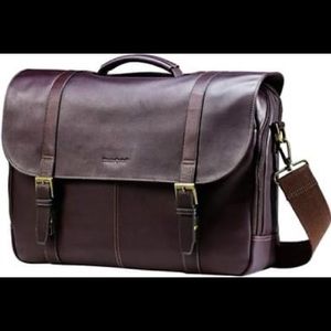 Samsonite Colombian Brown Leather Bag Laptop